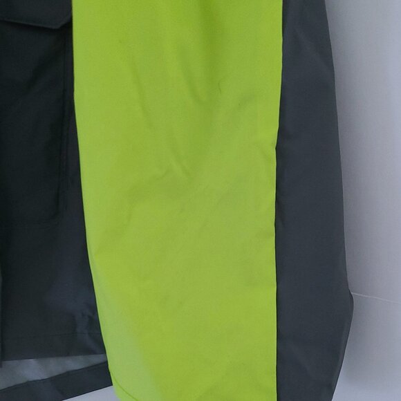 COLEMAN RAIN JACKET- MENS XL/2XL | GRAY & NEON YELLOW | WORKWEAR + GORPCORE - Picture 8 of 11